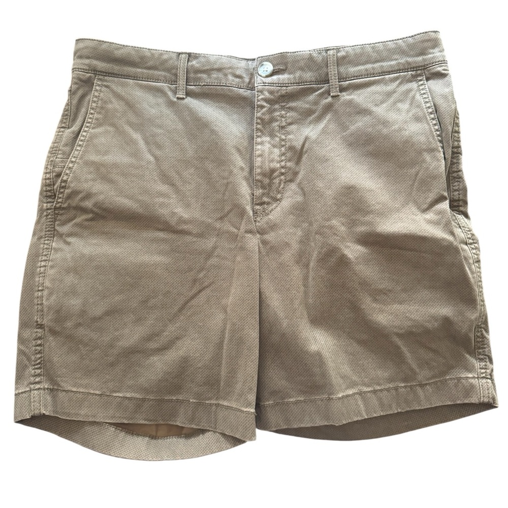 Roundtree & Yorke Brown Textured Shorts